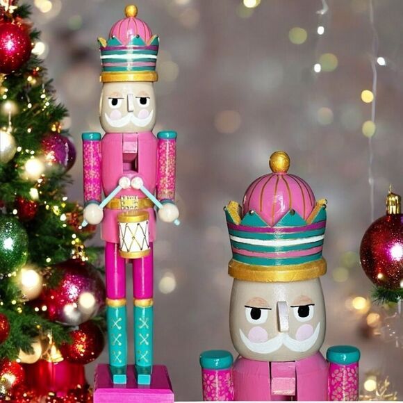 Hand Crafted Other - Hand Crafted Colorful Nutcracker Drummer 18”h